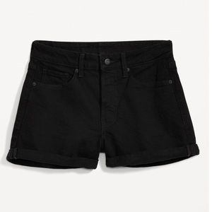 NEW Old Navy O.G. High Rise Black Jean Shorts